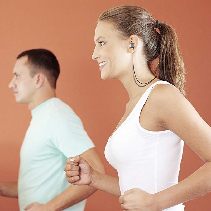 Active Noise Cancelling Headphones, Wireless In Ear Bluetooth Earbuds with Hard Travel Case Built in Microphone Volume Control Enhanced Bass Ear buds